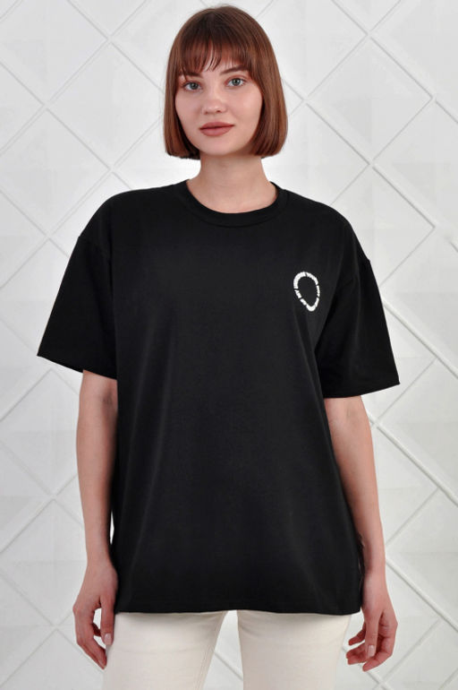 Арт. 3738 Футболка женская 42-52 (6 шт) Цвет:черный - Калинка фото 4