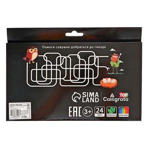 Фломастеры 24 цветов в картонной коробке TOP Calligrata  фото 5