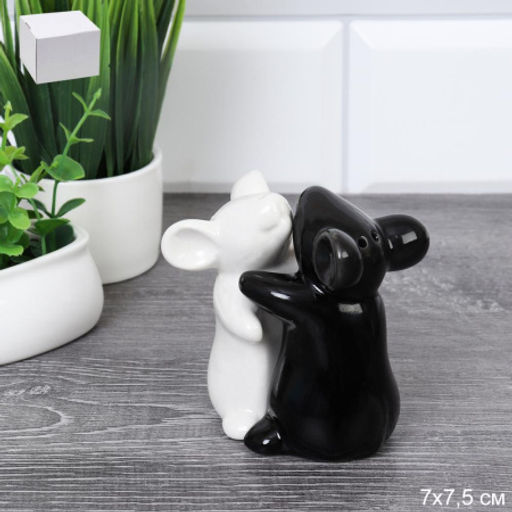 Набор для специй 2 предмета Мышки Инь Янь / 102 /уп 144/ - ГалеонТрейд фото 8