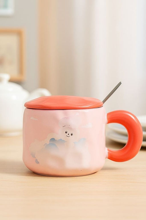 Кружка Hare in the clouds, orange (450 ml)