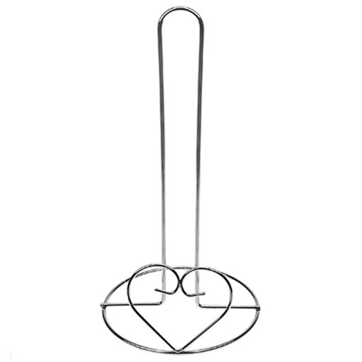 Держатель хромированный для бумажного полотенца Сердечко h29,5см (Китай) - Домашняя мода фото 2