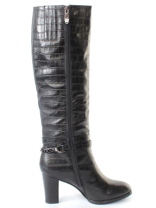 02-M17-1062 XV52-R162RM N1744 BLACK Сапоги женские (натуральная кожа, натуральный мех (евромех)) - Фабричный китай фото 8