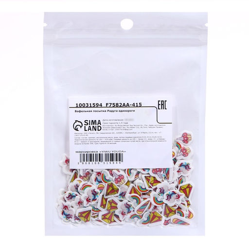 Вафельная посыпка Радужный единорог, 6 г - Simaland фото 2