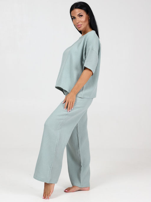 575 ПИЖАМА (брюки) (Фисташковый) - А-дина фото 5