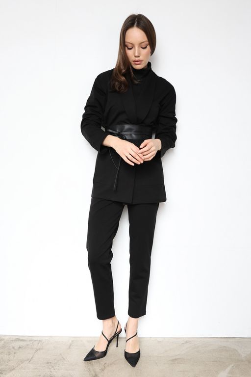 Лаконичные комфортные брюки Футер 2-х нитка - Solo mio фото 2