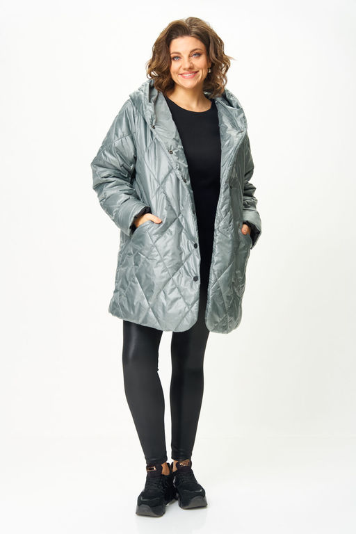 Пальто Anastasia Mak 1055-1 мох фото 3