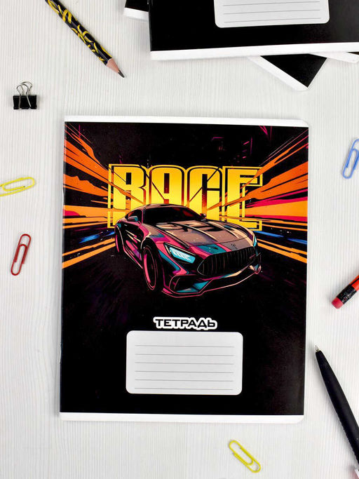 Тетрадь школьная ученическая, 24 л, клетка, арт. 66694/ 20 ОГНЕННАЯ ТАЧКА /А5+, мягкий переплёт (2 скобы), обложка - выборочный УФ-лак, мелованный картон 190 г/м?, Упаковка Ассорти/