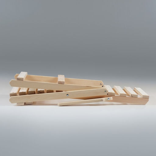 Кресло складное с подлокотниками, липа, 70×55×92 см