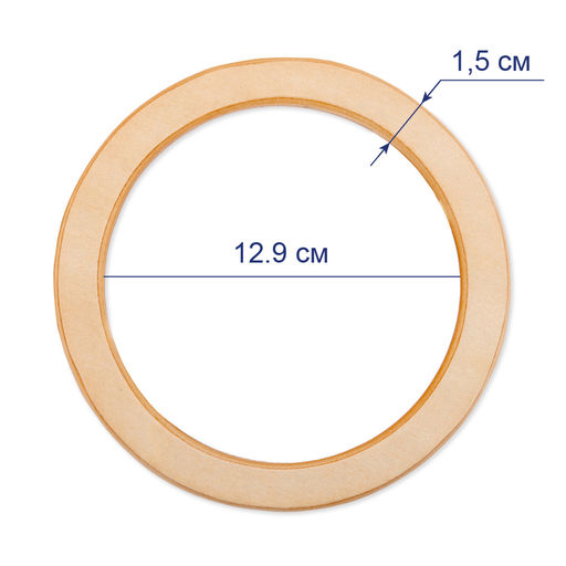 Gamma HA-33 Ручки для сумки 12.9 см 2 шт. №01 светлое дерево