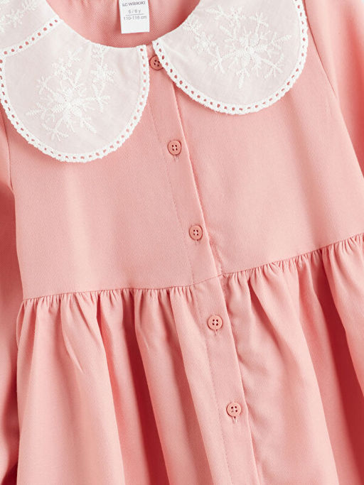 Bebe Yaka K?z Bebek Elbise