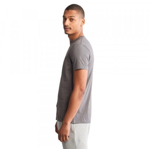 Мужская футболка Timberland SS Dun-River Crew T серая  фото 5