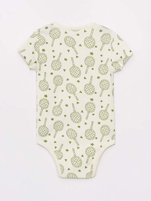 Bisiklet Yaka Bask?l? Erkek Bebek ??t??tl? Body - Waikiki фото 3