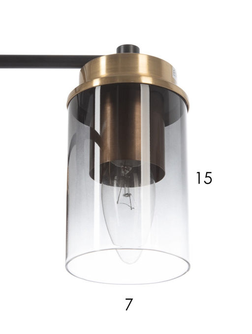 Люстра 74662/5, 5×40 Вт, E14, основание чёрное