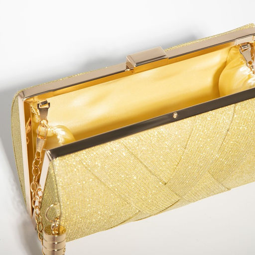 Сумка-клатч на фермуаре, цвет жёлтый - Simaland фото 5