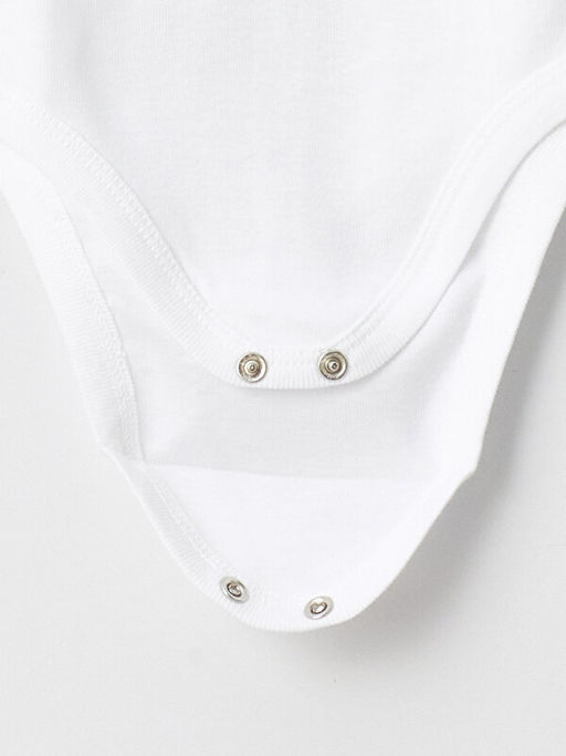 Bisiklet Yaka Basic Erkek Bebek ??t??tl? Bodysuit 2li