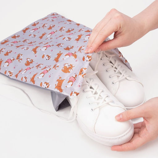 Мешок для обуви, отдел на шнурке, цвет серый - Simaland фото 4