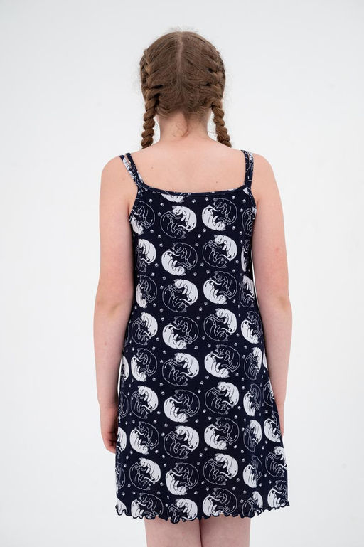 Ночная сорочка подростковая из кулирки Оливия кошки - Амадэль фото 6