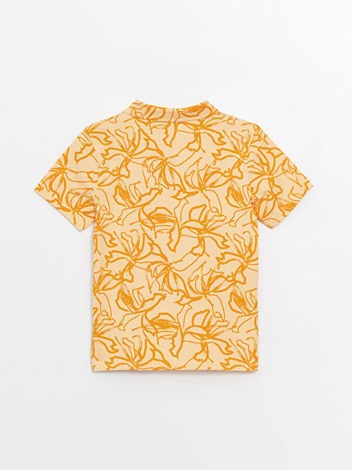 Polo Yaka Bask?l? K?sa Kollu Erkek ?ocuk Ti??rt - Waikiki фото 2