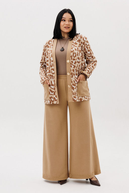 Костюм Anastasia 1292 бежевый (анималистический принт) фото 4