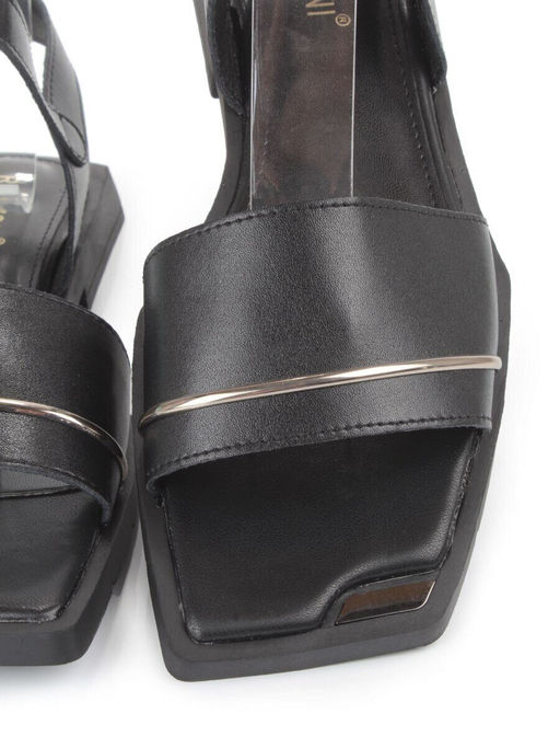 08-PEY183-3 BLACK Босоножки женские (натуральная кожа)