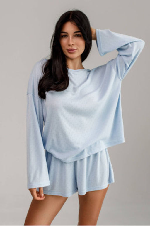 1506 БЕЛАЯ ПИЖАМА (РОМБ) - Karolina фото 6