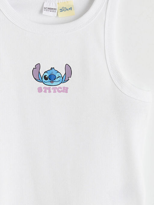 Bisiklet Yaka Stitch Bask?l? K?z ?ocuk Atlet