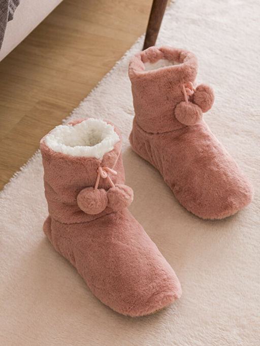 Ponpon Detayl? Pel?? Kad?n Ev Botu - Waikiki фото 2