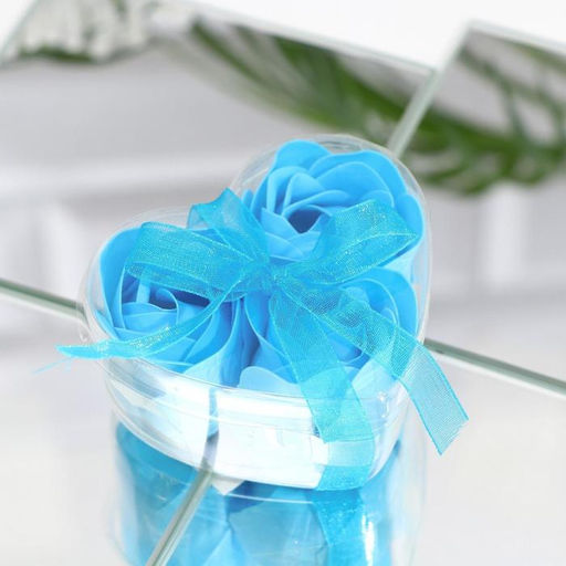 Мыльные розы, синие, набор 3 шт. - SB BEAUTY фото 2