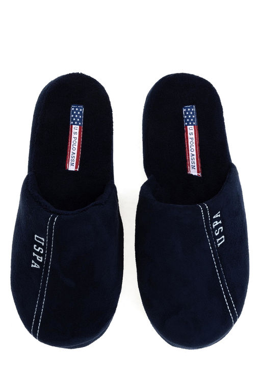 Мужские темно -синие домики тапочки Неожиданная скидка в корзине - U.s. polo assn фото 6