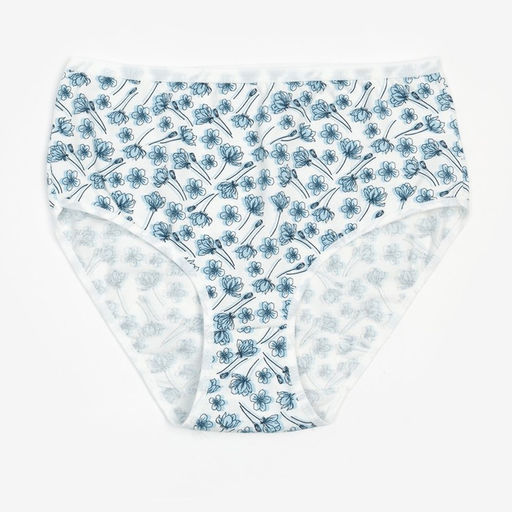 Цена за 2 шт. Набор трусов женских Collorista «Цветы», 2 шт., цвет синий, размер 54