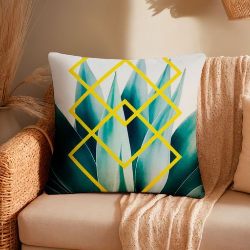 Наволочка декоративная Этель Тропики Кактус 40х40 см, велюр  фото 6