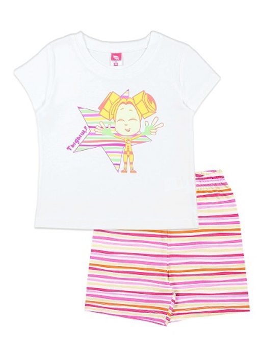 CRB wear/CAK 5376 Пижама для девочки, белый/Ex.Cherubino
