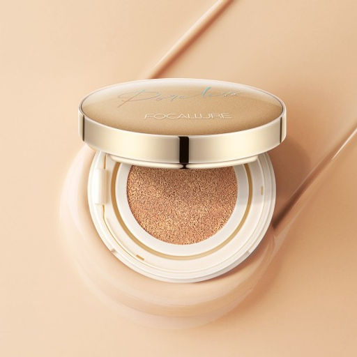 FOCALLURE Тональный крем кушон Poreless Matte Air Cushion тон 102 теплый бежевый, 10 г  фото 6