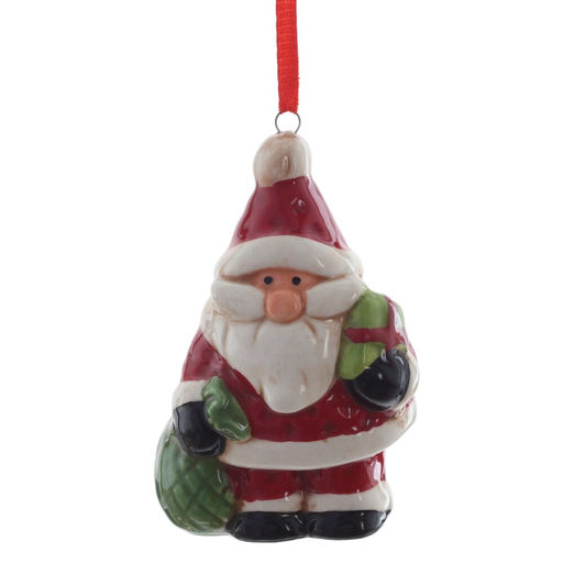 Украшение новогоднее "Снеговик/Дед Мороз", L5,5 W4 H8,5 см, 6в.