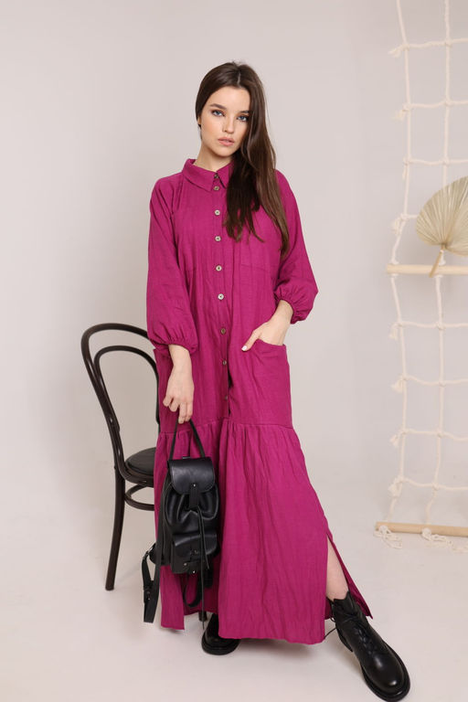 Платье AMORI 9615 фуксия  фото 6