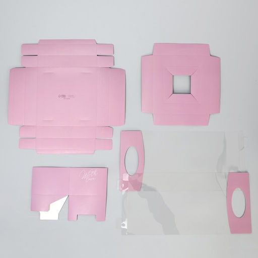 Коробка подарочная складная переноска для цветов, упаковка, «Лаванда», 20 x 20 x 4 см