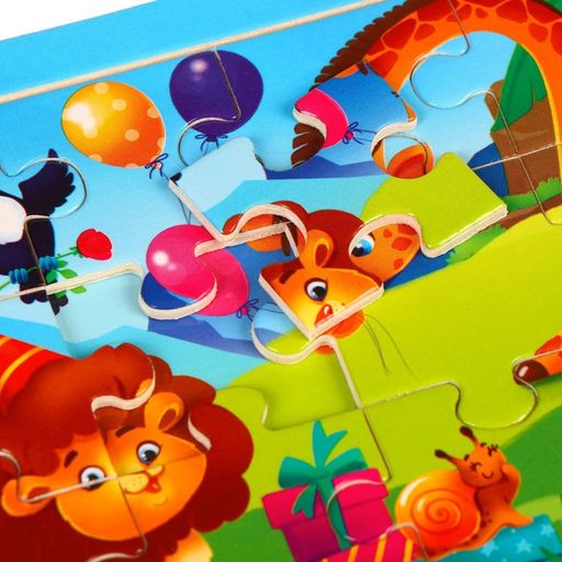 Пазл Весёлый праздник, 15 х 11 см - Лесная мастерская фото 11