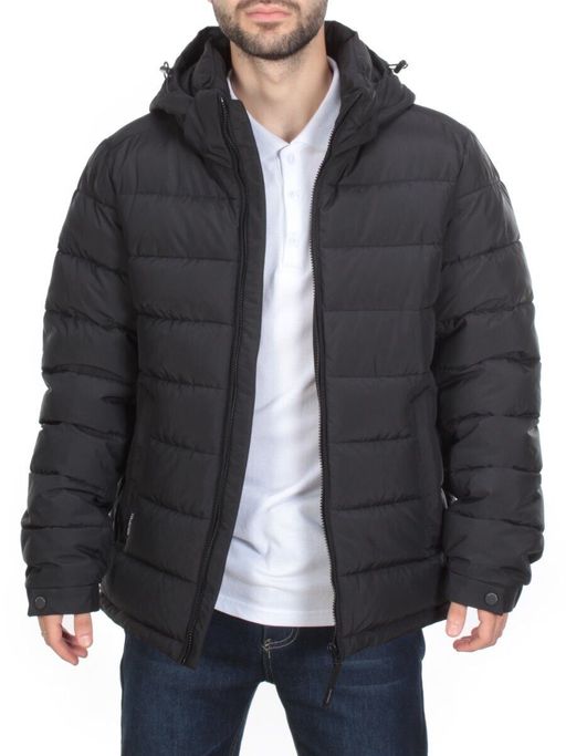 4016 BLACK Куртка мужская зимняя ROMADA (200 гр. био-пух) - Фабричный китай фото 7