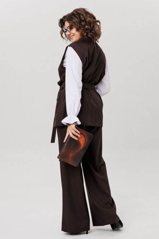 Жилет ANELLI 1502 Блестящий каштан  фото 7