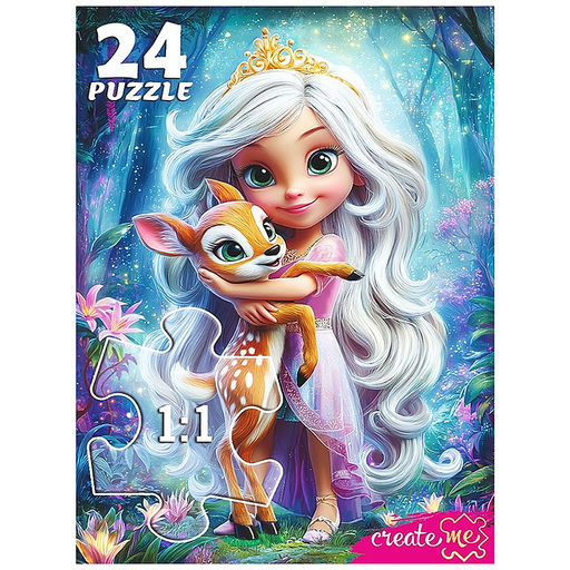 Макси-пазлы 24 "Принцесса и олененок"