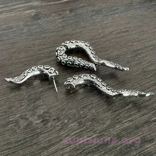 Серьги Octopus tentacles - Купи слона фото 2