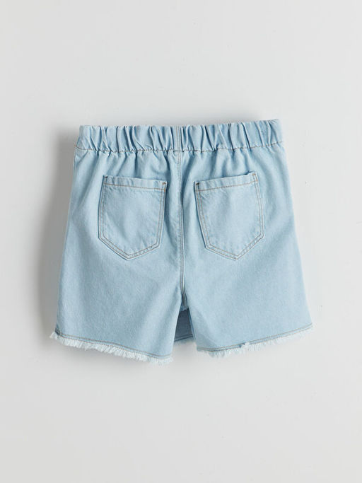 Beli Lastikli K?z ?ocuk Jean ?ort Etek