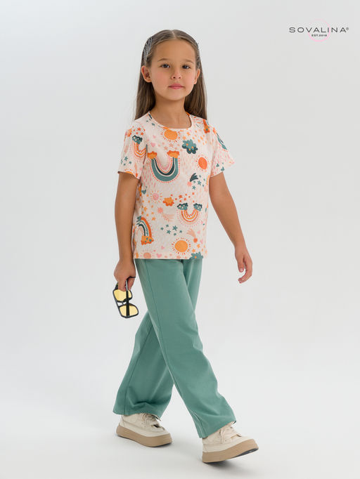 Костюм Лето изумруд-радуга бохо - Sovalina фото 6