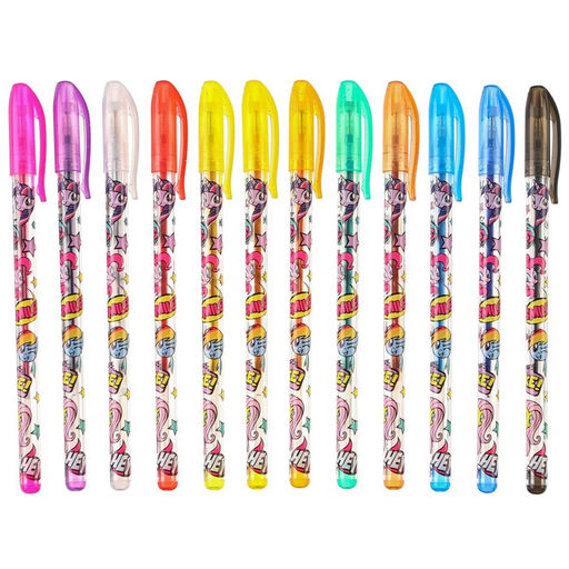 Набор гелевых ручек с блёстками, 12 цветов, My Little Pony - Hasbro фото 5