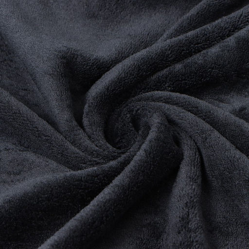 Плед Этель цв.черный 150*200 см,100% п/э, корал-флис 220 гр/м2  фото 3