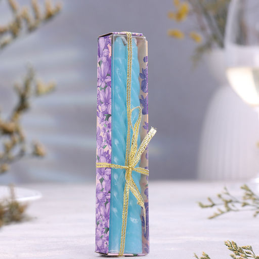 Цена за 3 шт. Набор свечей ароматических витых, 1.5×15 см, 2 шт., яблоко