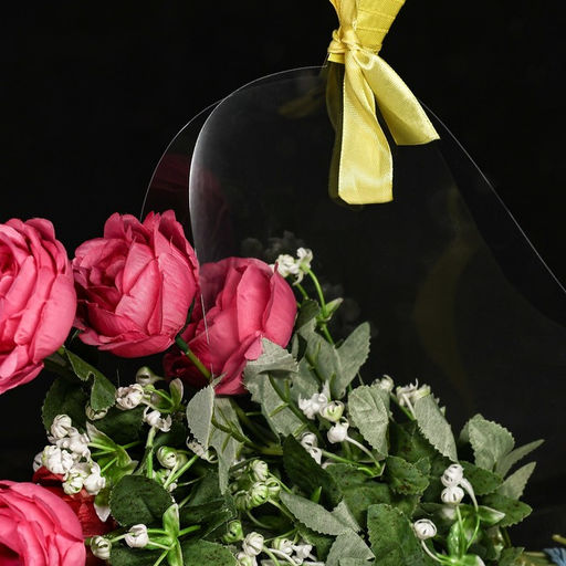 Переноска для цветов с лентой, 30х25х12 см, желтая - Simaland фото 2