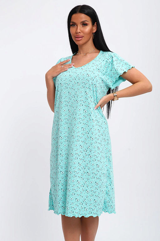 Сорочка женская (01064 синий) - Плиона фото 69