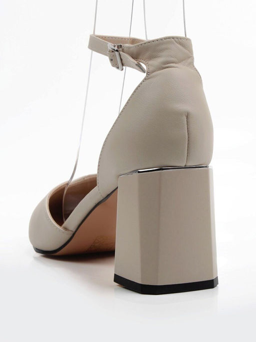 06-HDP1168-9 GRAY/BEIGE Туфли летние женские (натуральная кожа)