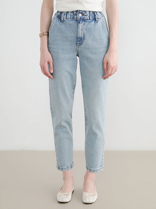 Джинсы женские Beli Lastikli Slouchy Fit на резинке Slouchy Fit